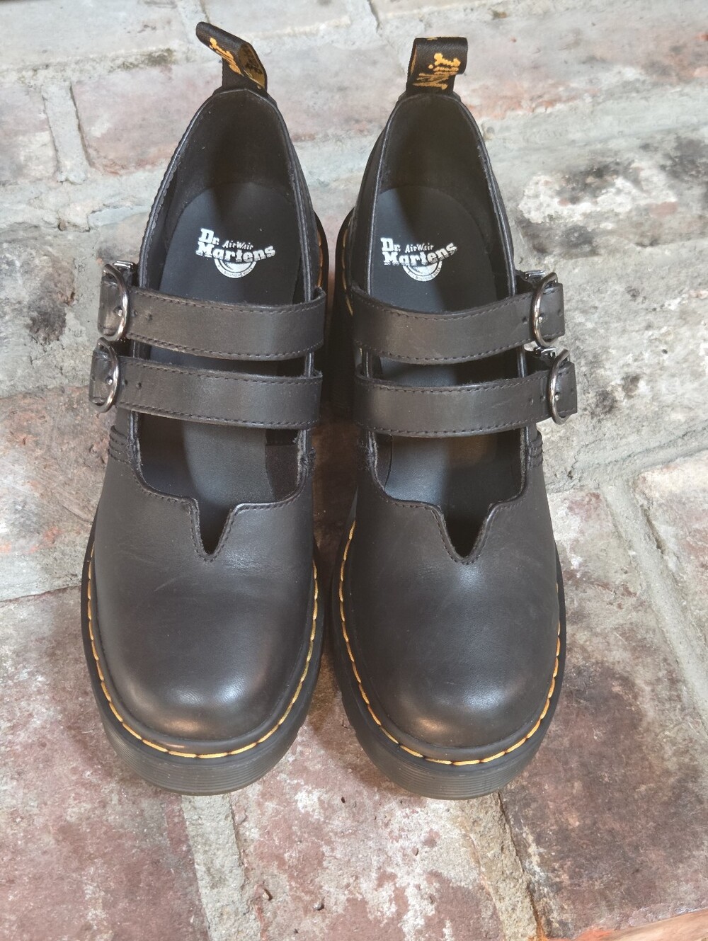 Dr. Martens Eviee Leather Heeled Shoes - Picture 5 of 12